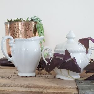 Vintage Cream & Sugar Bowls or Farmhouse Decor